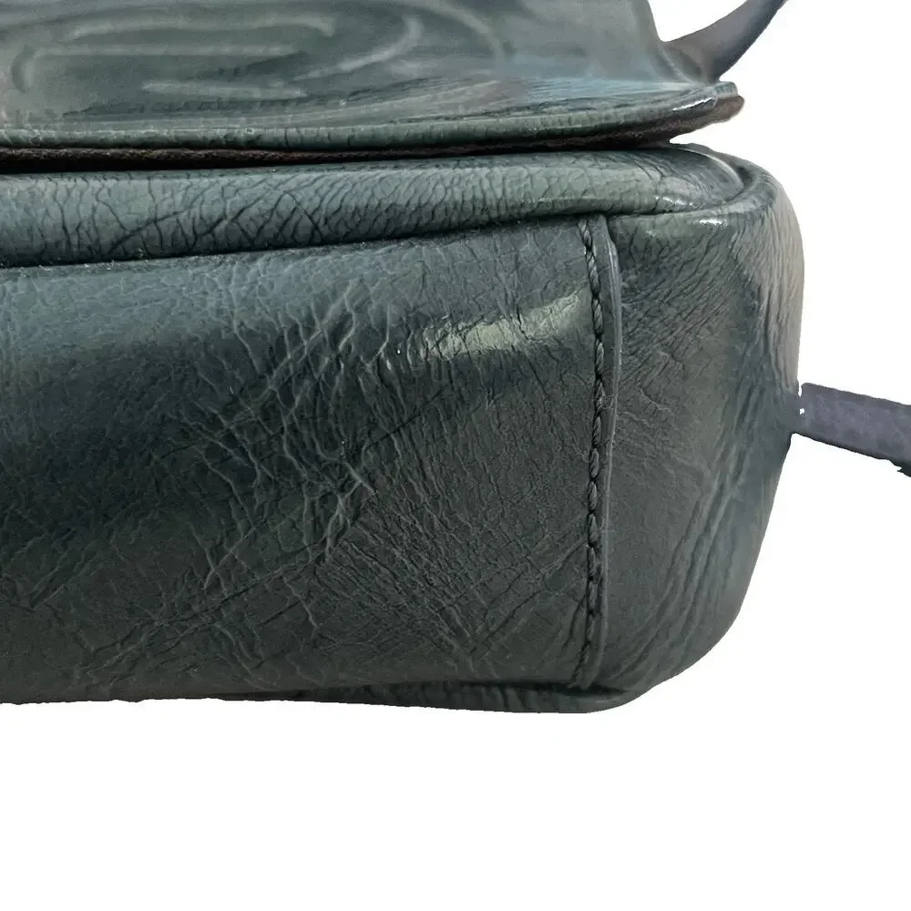 Etienne Aigner Pompeii Collection Clutch Purse Handbag Wristlet Green